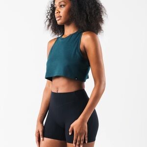 ALPHALETE LDB Muscle Tank in Dark Cyan (teal); size small